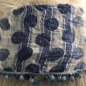 Polka dot infinity scarf